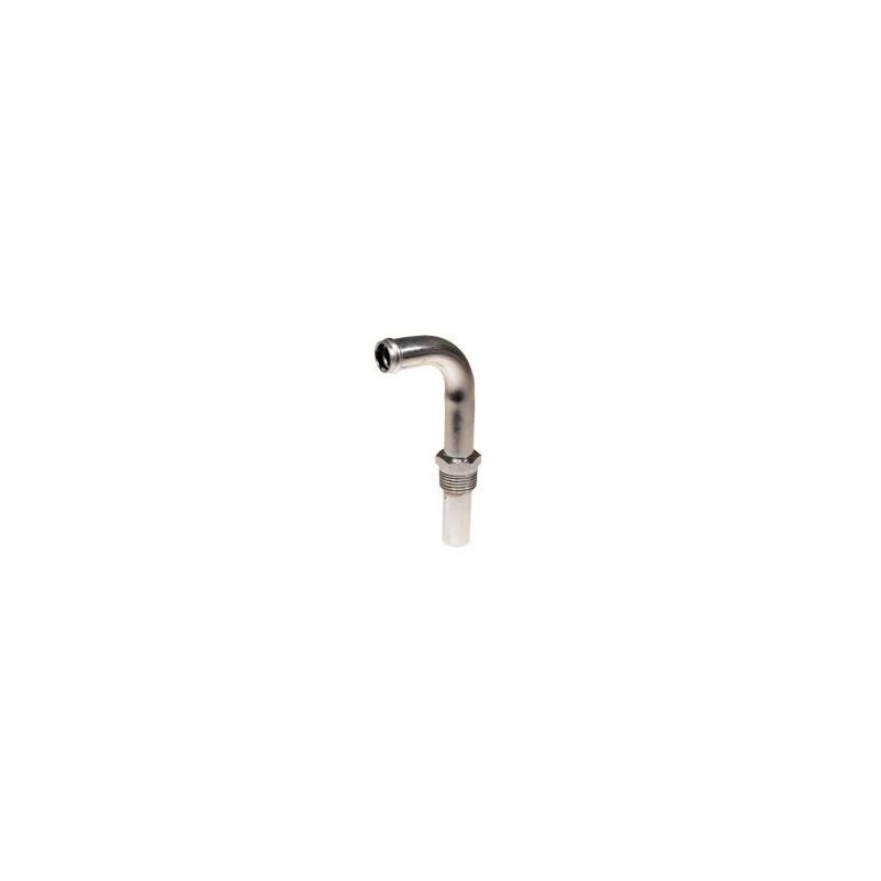 FORD MUSTANG 1970-1971 V8 351 CLEVELAND et 390 FE COUDE DE TUBE DE CHAUFFAGE POUR 351 390 CHROME Heater hose elbow chrome SCOTT