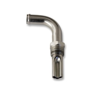 FORD MUSTANG 1969-1970 BOSS 302 Heater hose elbow with water restrictor silver zinc SCOTT DRAKE C9ZZ-18599-A