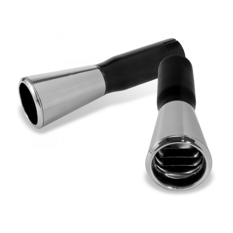MONTE SUR LIGNE 50.8mm (2 pouces) FORD MUSTANG 1965-1966 GT PAIRE DE SORTIE D ECHAPPEMENT Gt exhaust tips 2 inch pipe pair SCOTT