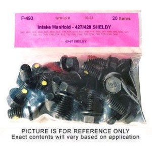 FORD MUSTANG 1967 GT 500 FASTBACK KIT DE BOULONS POUR ADMISSION Intake Manifold Bolt Kits 428 Shelby SCOTT DRAKE IMB-C3AE-493
