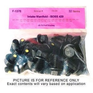FORD MUSTANG 1969-1970 BOSS 429 FASTBACK KIT DE BOULONS POUR ADMISSION Intake Manifold Bolt Kits SCOTT DRAKE IMB-C9AE-1376