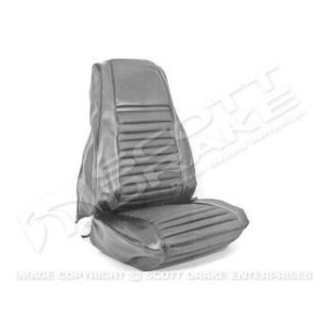 FORD MUSTANG 1972-1973 FASTBACK MACH 1 SET COMPLET COUVRE SIEGE ROUGE FONCE Mach 1 Seat Full Set Upholstery Dark Red SCOTT DRAKE