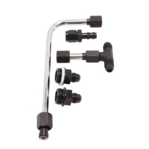 LIGNE DE CARBURANT JONCTION CUVES CARBURATEUR Fuel Line #6AN Black Quick Fuel 34-600SL-BLKQFT