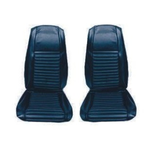 FORD MUSTANG 1970 FASTBACK MACH 1 COUVRE SIEGE RAYE AVANT BLEU FONCE RAYE Mach 1 Front Seat Upholstery Dark blue Stripe SCOTT DR