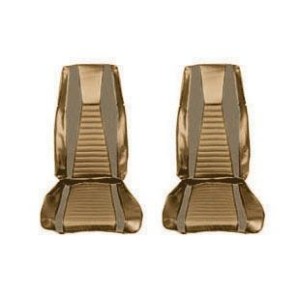 FORD MUSTANG 1971 FASTBACK MACH 1 COUVRE SIEGE RAYE AVANT GINGEMBRE RAYE Mach 1 Front Seat Upholstery Ginger Stripe SCOTT DRAKE