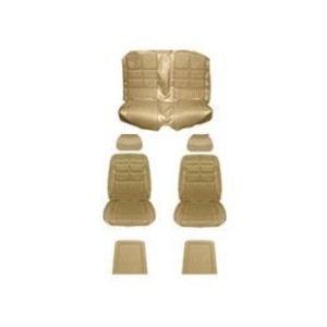 FORD MUSTANG 1969 FASTBACK SET COMPLET COUVRE SIEGE DELUXE CONFORTABLE PEPITE OR comfort weave full Nugget Gold SCOTT DRAKE 69CP