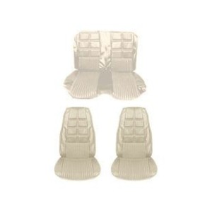FORD MUSTANG 1970 COUPE SET COMPLET COUVRE SIEGE DELUXE CONFORTABLE BLANC comfort weave full White SCOTT DRAKE 70CP-D-FULL-WT