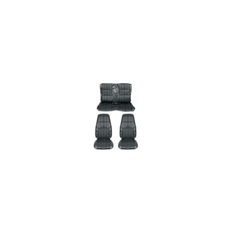 FORD MUSTANG 1971 COUPE SET COMPLET COUVRE SIEGE DELUXE CONFORTABLE NOIR comfort weave full black SCOTT DRAKE 71CP-D-FULL-BK