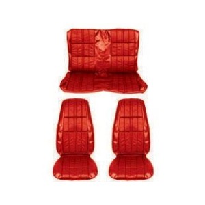 FORD MUSTANG 1971 COUPE SET COMPLET COUVRE SIEGE DELUXE CONFORTABLE ROUGE VERMILLON comfort weave full Vermillion SCOTT DRAKE 71