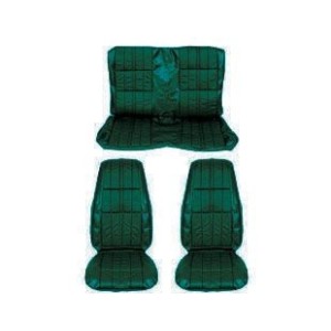 FORD MUSTANG 1971 CABRIOLET SET COMPLET COUVRE SIEGE DELUXE CONFORTABLE VERT comfort weave full Green SCOTT DRAKE 71CV-D-FULL-GR