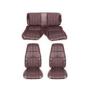 FORD MUSTANG 1971 FASTBACK SET COMPLET COUVRE SIEGE DELUXE CONFORTABLE GINGEMBRE comfort weave full Ginger SCOTT DRAKE 71FB-D-FU