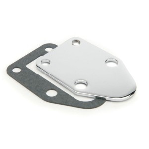 CHEVROLET V8 SMALL BLOCK PLAQUE OPTURATEUR DE POMPE A ESSENCE MECANIQUE fuel pump block off chevy Mr Gasket 1515