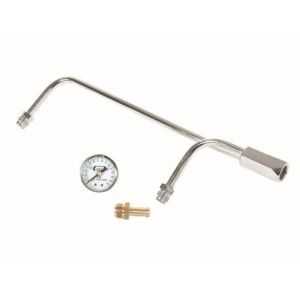 LIGNE DE CARBURANT JONCTION CUVES + JAUGE PRESSION CARBURATEUR HOLLEY 4160 Fuel Line with gauge 8-21/32 Mr Gasket 1558
