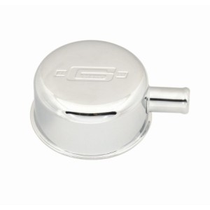 CHROME BREATHER W/PCV FITTING Mr Gasket 2054