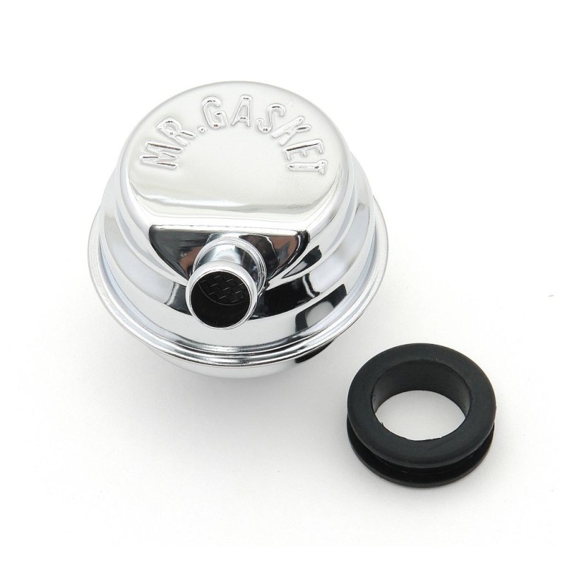 CHROME BREATHER W/TUBE CHRY Mr Gasket 2059