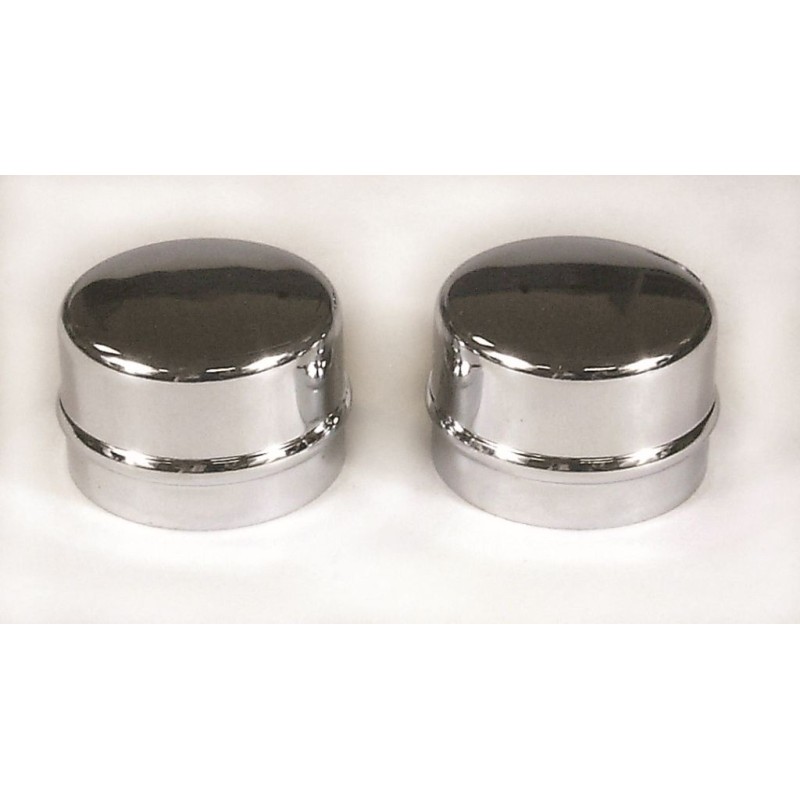 CAPOT CHROME DUST CAPS 1.790 DIA Mr Gasket 2485