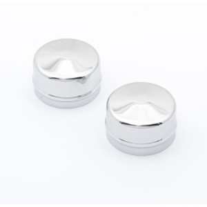 CAPOT CHROME DUST CAPS 2.18 DIA Mr Gasket 2486