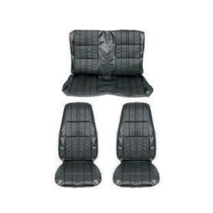 FORD MUSTANG 1972-1973 FASTBACK SET COMPLET COUVRE SIEGE DELUXE CONFORTABLE NOIR comfort weave full Black SCOTT DRAKE 72FB-D-FUL