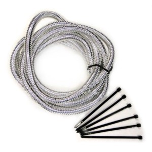 SPLIT LOOM 6' x 1/2CHROME Mr Gasket 4522