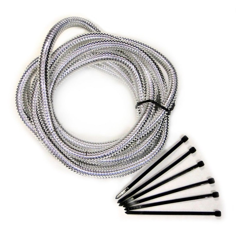 SPLIT LOOM 6' x 1/2CHROME Mr Gasket 4522