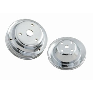 CHROME PULLEY SET SB CHEV Mr Gasket 4962
