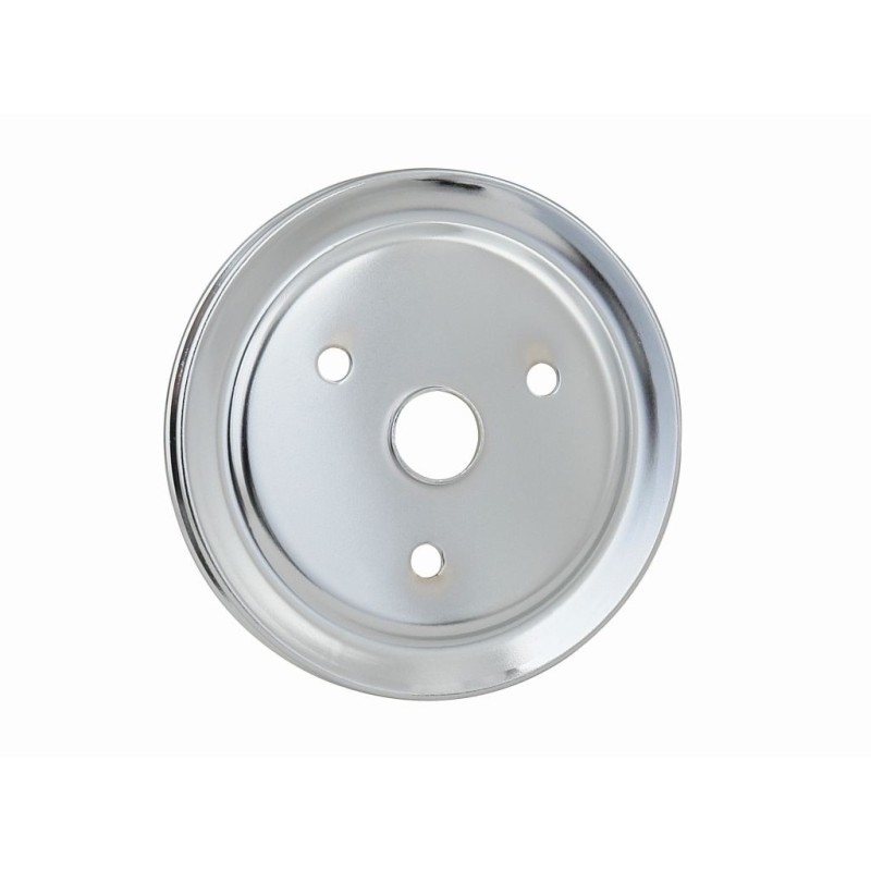POULIE CHROME CRNK pulley single grove Mr Gasket 4972