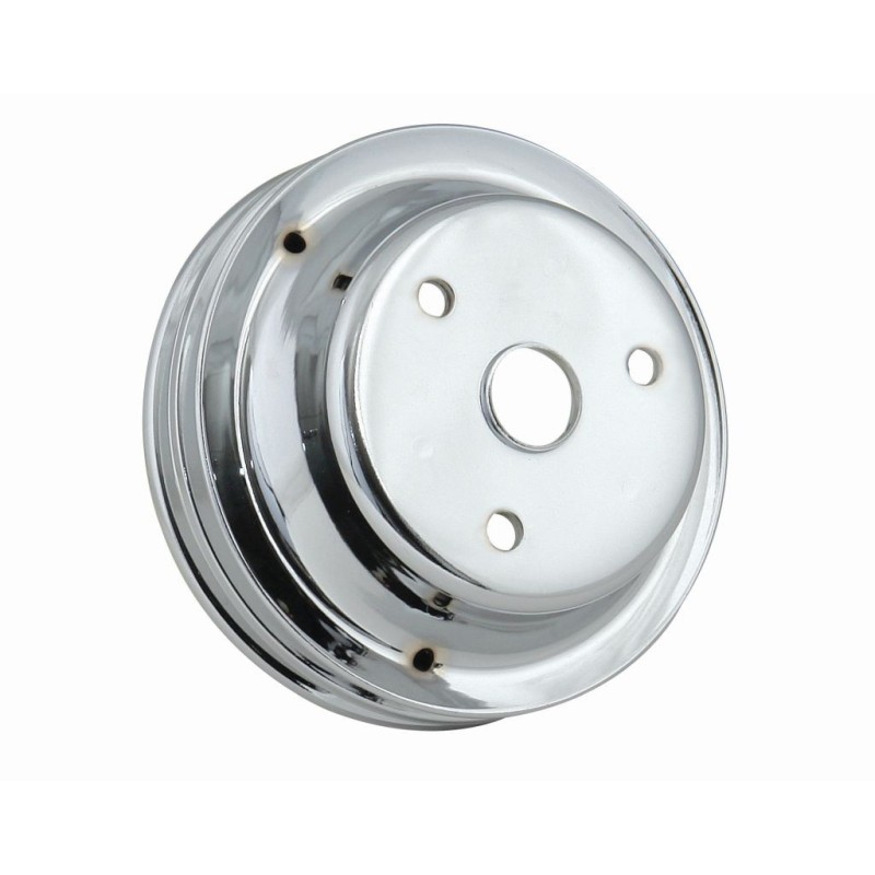 POULIE CHROME CHRM CRNK pulley double grove Mr Gasket 4977