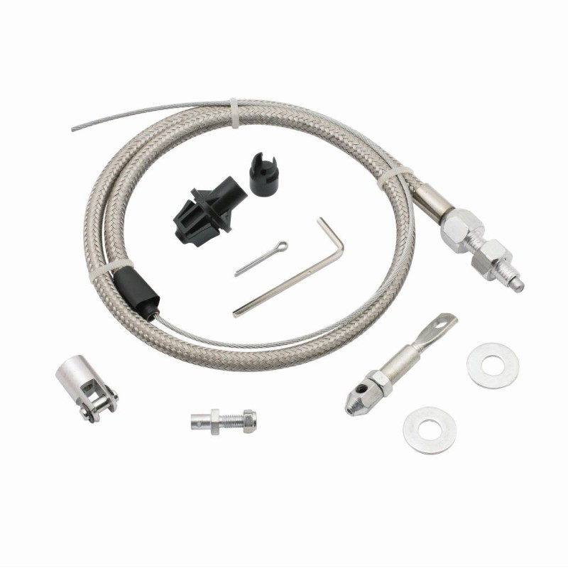 STEEL BRAIDED THROTT CABLE KIT Mr Gasket 5657