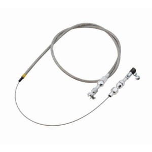 CÂBLE D'ACCÉLÉRATEUR TRESSÉ EN ACIER INOXYDABLE UNIVERSEL univ throttle cable ss braided mr gasket 5659