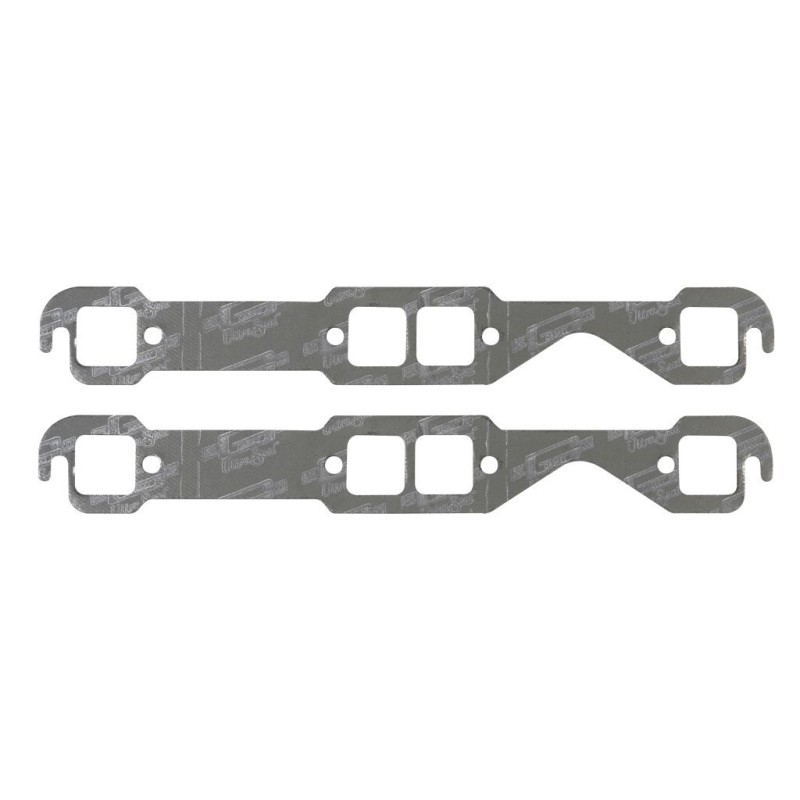 CHEVROLET 1955-1991 V8 262/400 PAIRE DE JOINTS D'ÉCHAPPEMENT ultra-seal exhaust gasket small block square ports Chevy Mr Gasket
