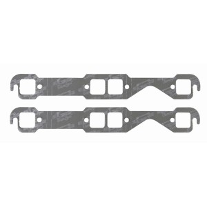 CHEVROLET 1955-1996 262/400 PAIRE DE JOINTS D'ÉCHAPPEMENT ultra-seal exhaust gasket small block square ports Chevy Mr Gasket 590