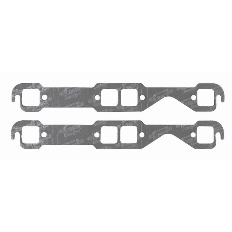 CHEVROLET 1955-1996 262/400 PAIRE DE JOINTS D'ÉCHAPPEMENT ultra-seal exhaust gasket small block square ports Chevy Mr Gasket 590