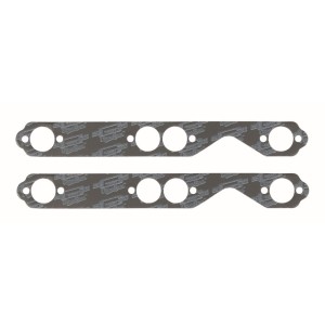 CHEVROLET 1955-1996 V8 262/400 PAIRE DE JOINTS D'ÉCHAPPEMENT ultra-seal exhaust gasket small block roud ports Chevy Mr Gasket 59