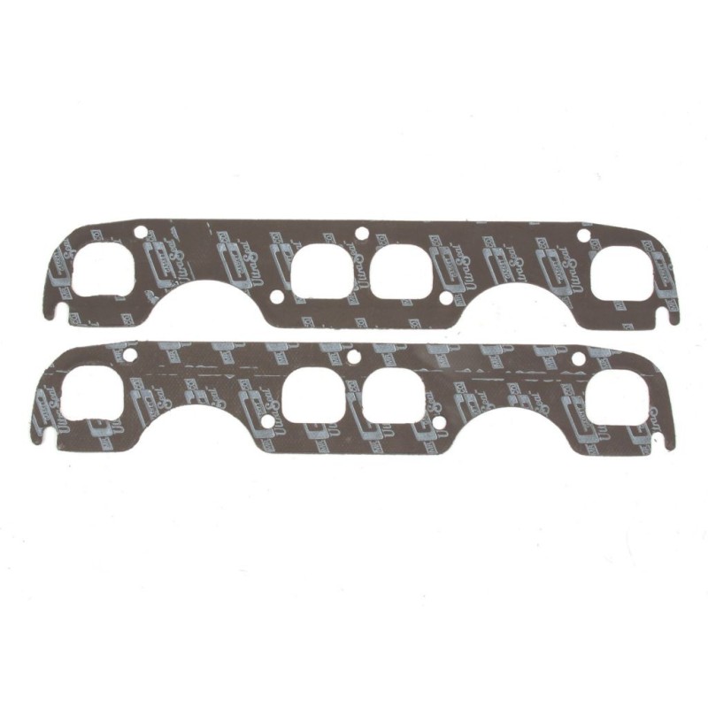 CHEVROLET 1955-1996 262/400 PAIRE DE JOINTS D'ÉCHAPPEMENT ultra-seal exhaust gasket small block spread ports Chevy Mr Gasket 590