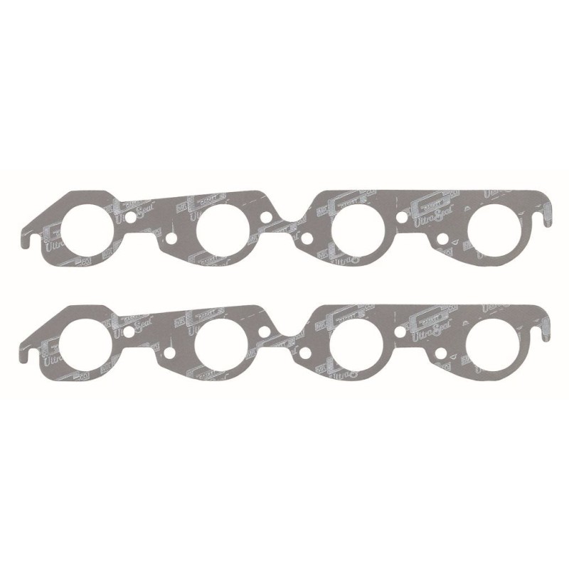 CHEVROLET 1965-1990 396/454 PAIRE DE JOINTS D'ÉCHAPPEMENT ultra-seal exhaust gasket big block round ports Chevy Mr Gasket 5911