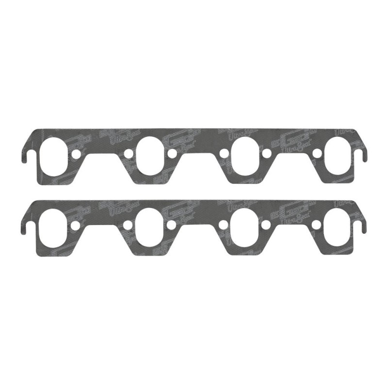 FORD 1987-1995 V8 302/351 PAIRE DE JOINTS D'ÉCHAPPEMENT ultra-seal exhaust gaskets oval ports ford Mr Gasket 5928