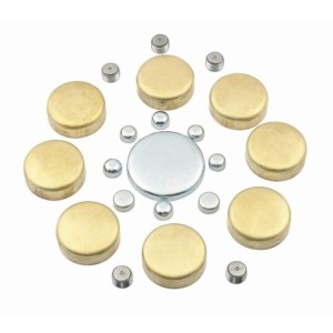 BRASS FREEZE PLUG KIT SB CHEV Mr Gasket 6481