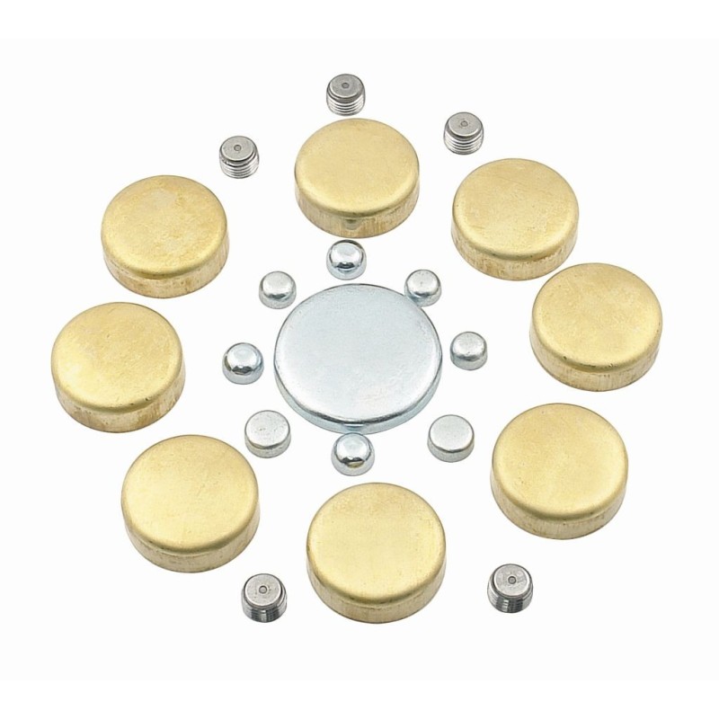 BRASS FREEZE PLUG KIT SB CHEV Mr Gasket 6481