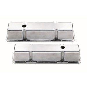 CHEVROLET SMALL BLOCK 1958-1985 PAIRE DE CACHE CULBULTEURS aluminium valve cover TALL Mr Gasket 6854