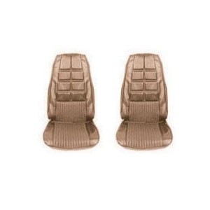 FORD MUSTANG 1970 DELUXE PAIRE DE COUVRE SIEGES AVANT GINGEMBRE Deluxe Front Bucket seat upholstery pair Ginger SCOTT DRAKE 70-D