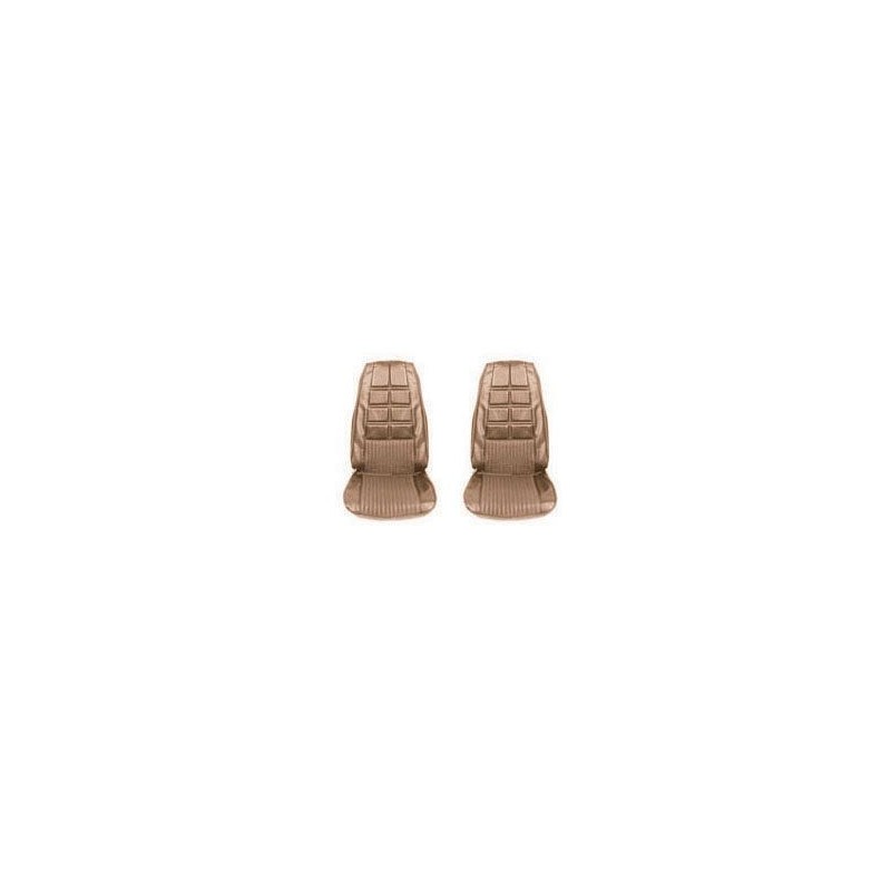 FORD MUSTANG 1970 DELUXE PAIRE DE COUVRE SIEGES AVANT GINGEMBRE Deluxe Front Bucket seat upholstery pair Ginger SCOTT DRAKE 70-D