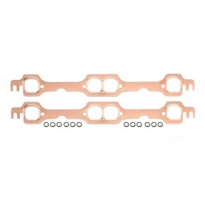 CHEVROLET 1992-1996 V8 350 PAIRE DE JOINTS D'ÉCHAPPEMENT CUIVRE copper exhaust gaskets chevy small block Mr Gasket 7154