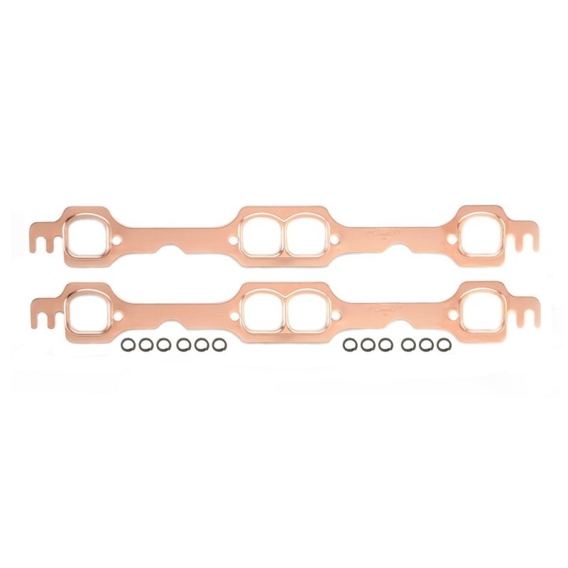 CHEVROLET 1992-1996 V8 350 PAIRE DE JOINTS D'ÉCHAPPEMENT CUIVRE copper exhaust gaskets chevy small block Mr Gasket 7154