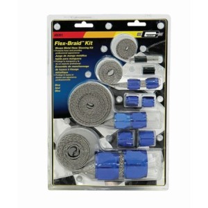 KIT TUYAU BRAIDED HOSE SLEEVE KIT-BLU Mr Gasket 8091
