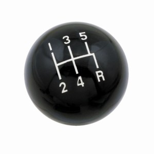 KNOB 5 SPEED CL BLK 3/8-16 UNC Mr Gasket 9626