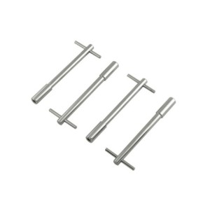 CHROME T-BAR WINGBOLTS 5 Mr Gasket 9820
