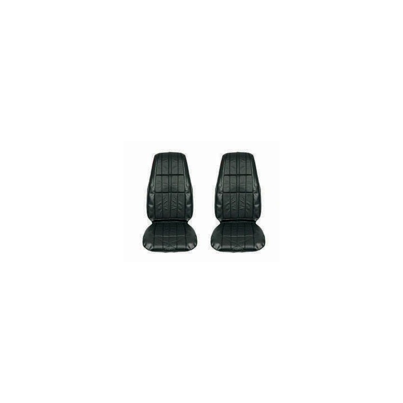 FORD MUSTANG 1972 DELUXE PAIRE DE COUVRE SIEGES AVANT NOIR Deluxe Front Bucket seat upholstery pair black SCOTT DRAKE 72-D-BUCK