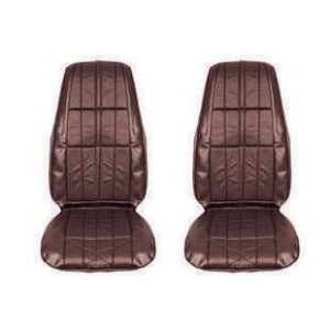 FORD MUSTANG 1972 DELUXE PAIRE DE COUVRE SIEGES AVANT GINGEMBRE Deluxe Front Bucket seat upholstery pair Ginger SCOTT DRAKE 72-D