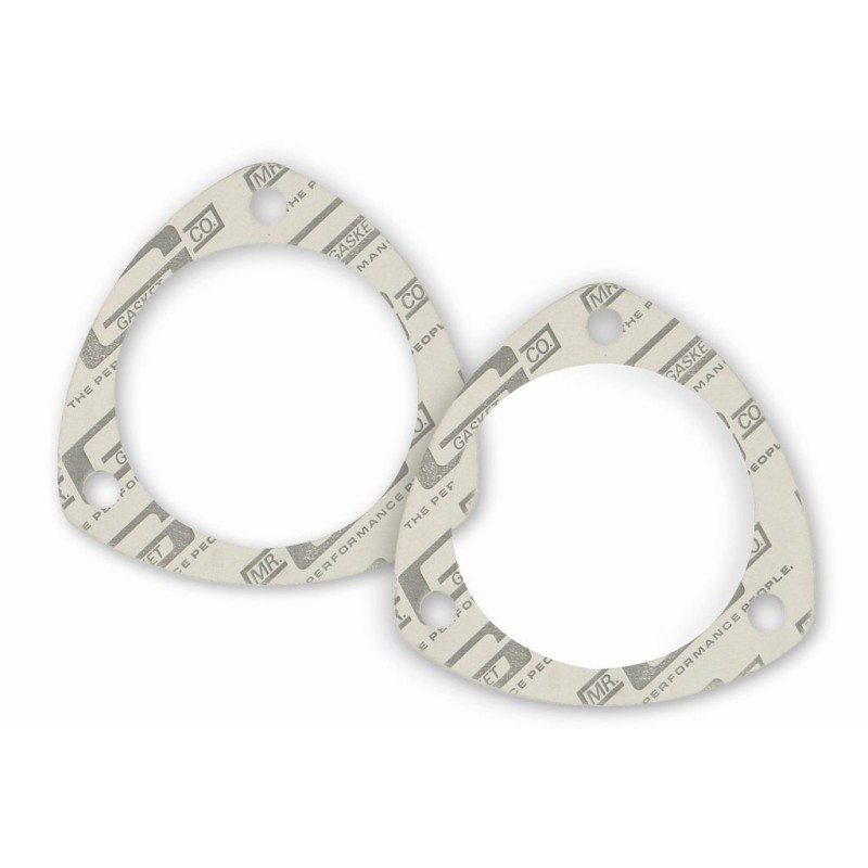 76.2mm (3 pouces) LOT DE 2 JOINTS DE COLLECTEUR TRIANGULAIRE 3 TROUS collector gaskets 2 pieces 3 inch Mr Gasket 1204C