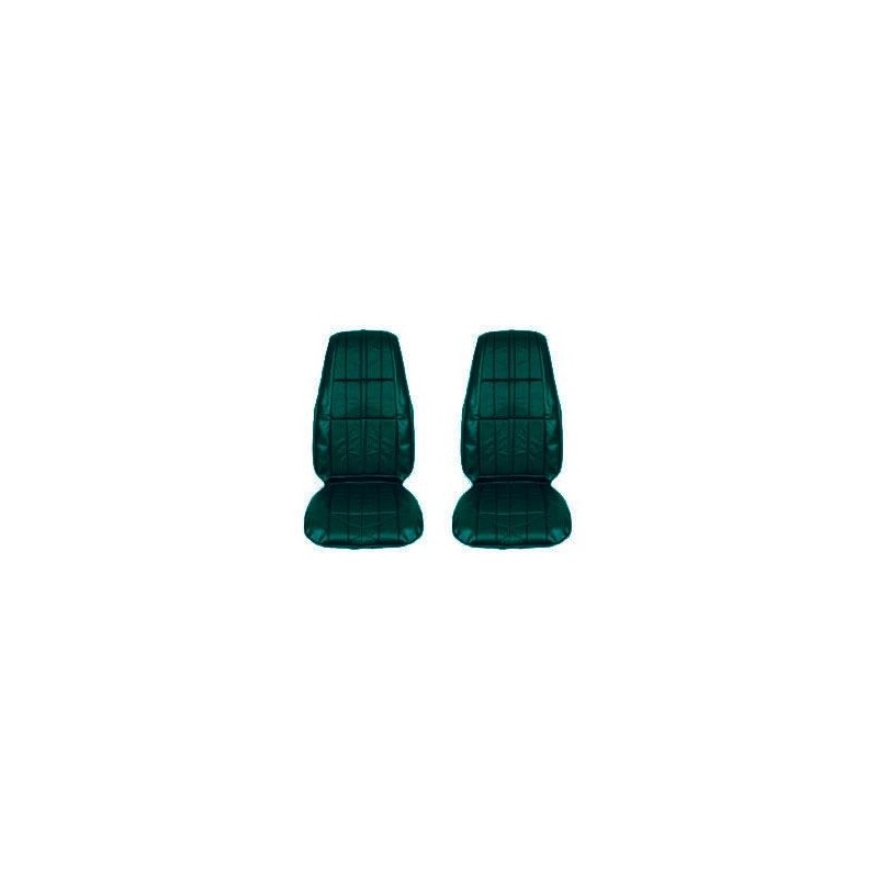 FORD MUSTANG 1972 DELUXE PAIRE DE COUVRE SIEGES AVANT VERT Deluxe Front Bucket seat upholstery pair green SCOTT DRAKE 72-D-BUCK